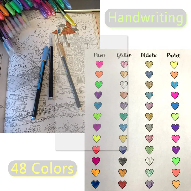 48 Colors Sketch Pen Set