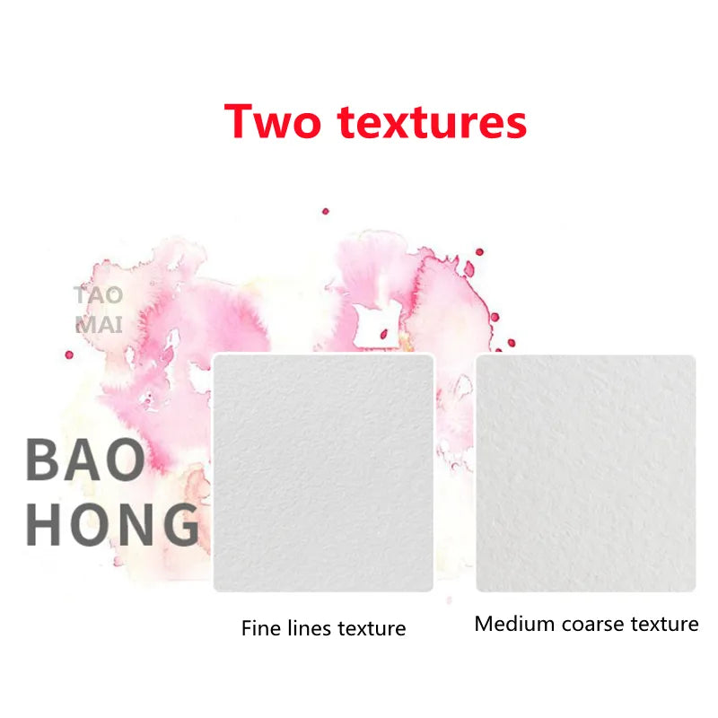 100% Cotton PU 24 Sheets 300g Fine Texture Watercolor Sketchbook