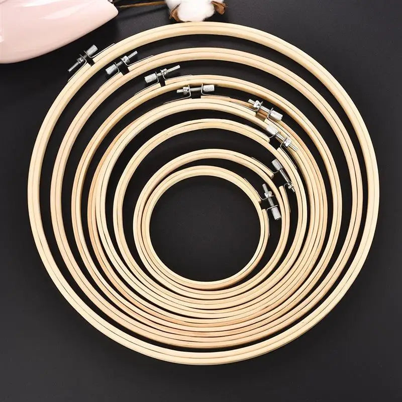 10pcs/Set 10-30cm Wooden Embroidery Hoops