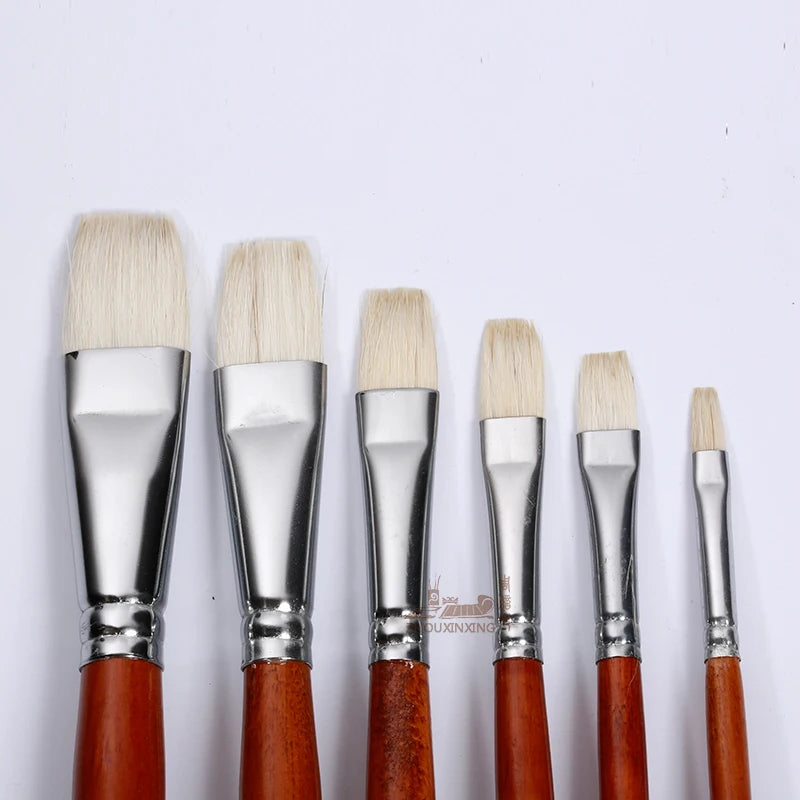 Goat gouache oil painting 6 pcs brush set