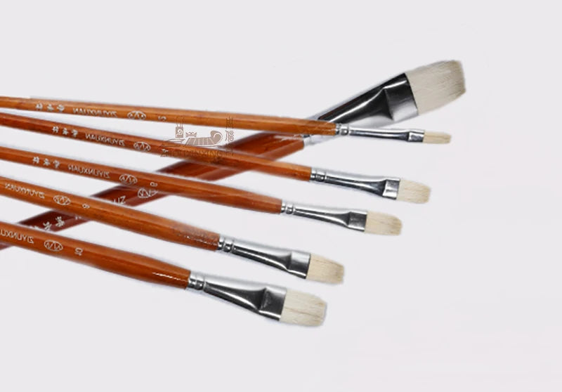 Goat gouache oil painting 6 pcs brush set