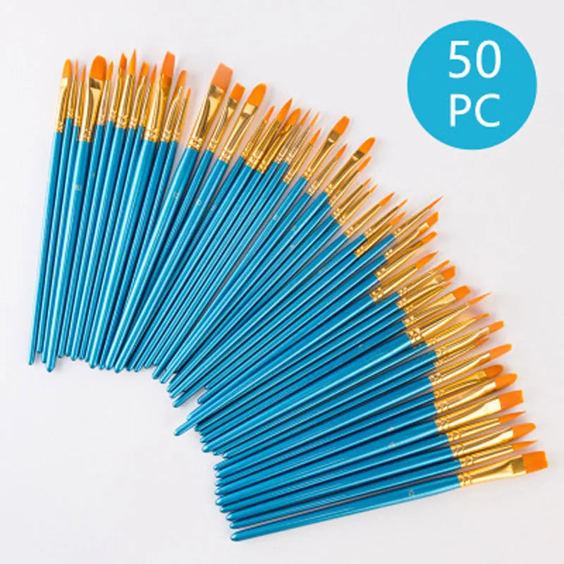 50Pcs Detail Paint Brush Set