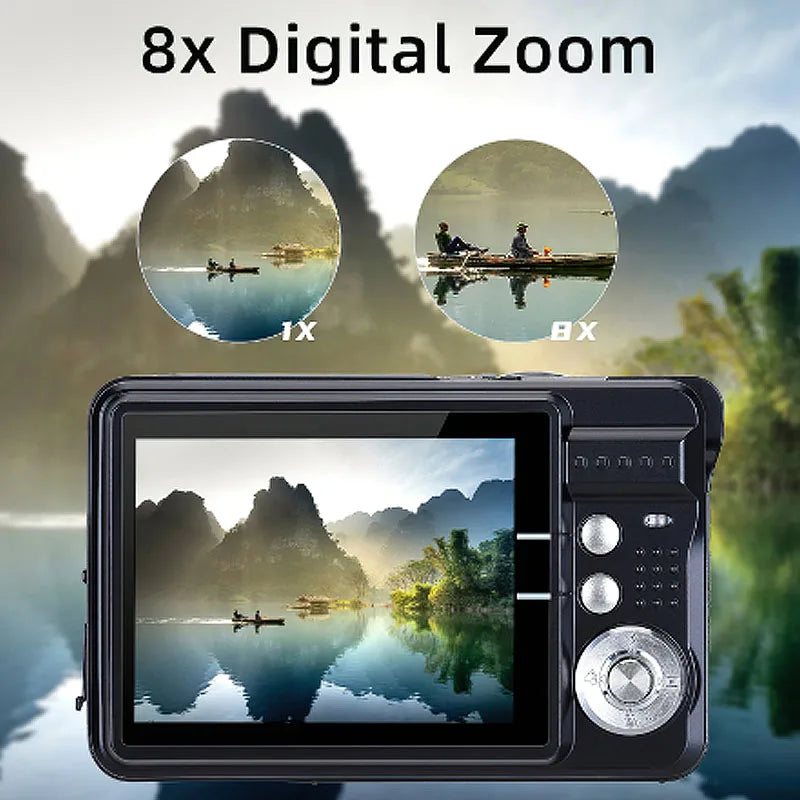 Digital Camera HD Display Video Camera Anti-Shake Camcorder 2.7 Inch Mini Camera