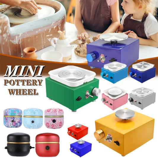 Electric Pottery Wheel Machine with Turntable + Sculpting Kit