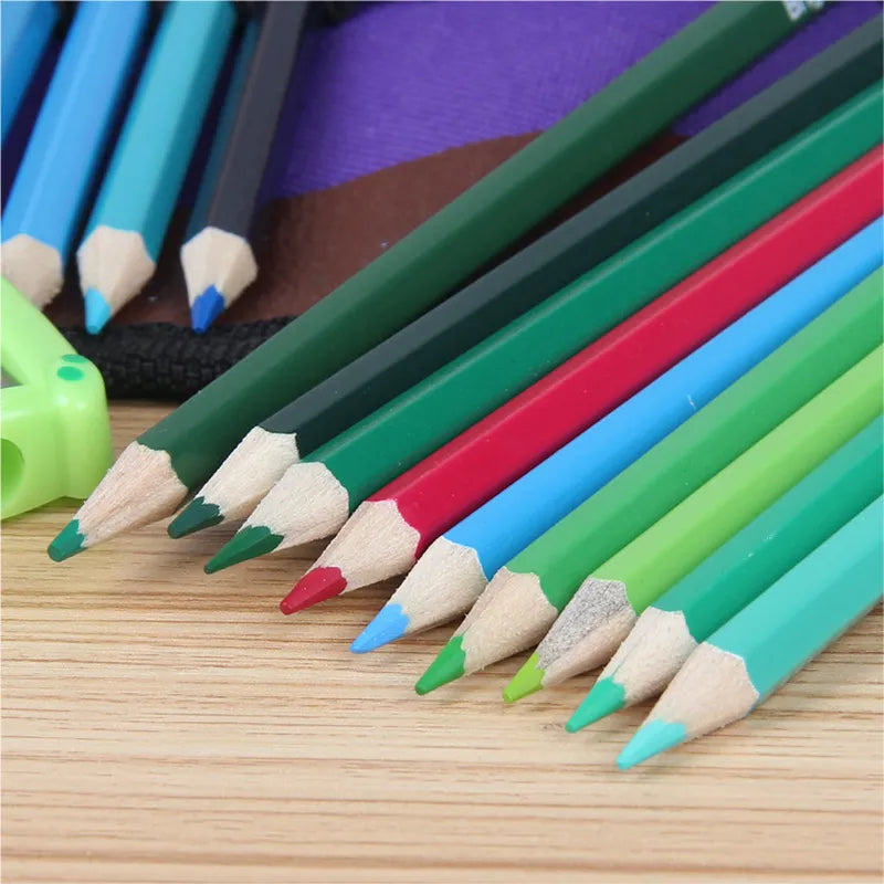 72 color wooden crayon, lead-free non-toxic oily pencil