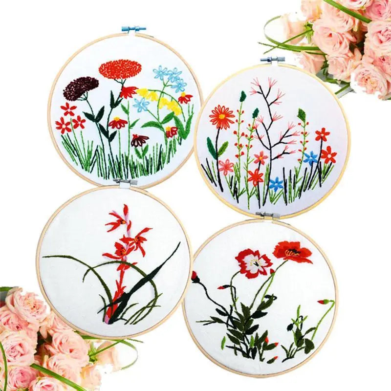 10pcs/Set 10-30cm Wooden Embroidery Hoops