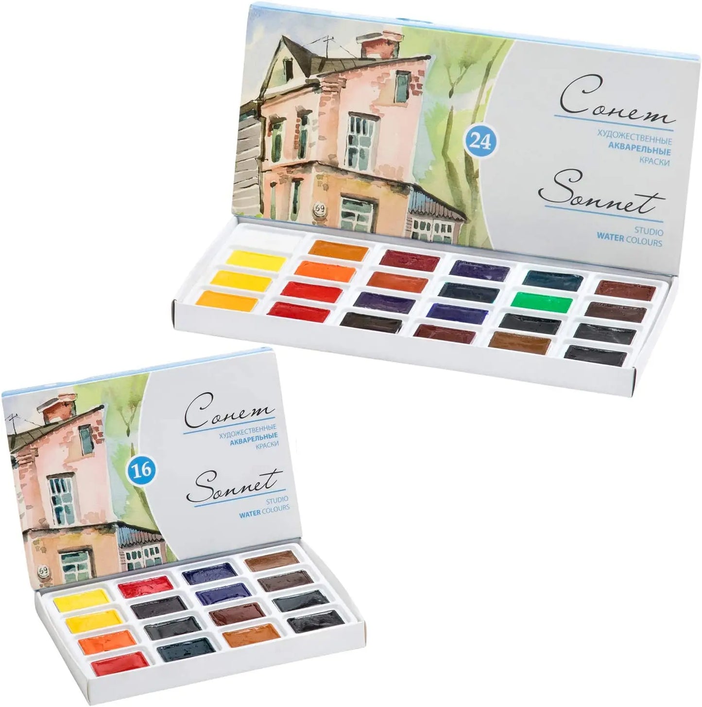 Russian White Nights Solid Watercolour Paint Set