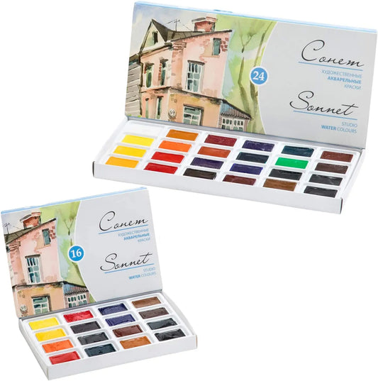 Russian White Nights Solid Watercolour Paint Set