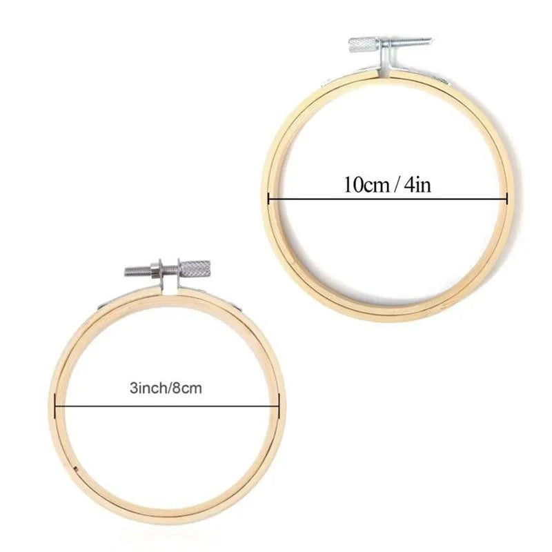 10pcs/set 8cm/10cm DIY Cross Stitch Embroidery Hoop