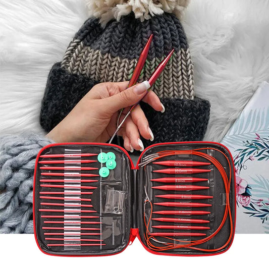 Knitting Crochet Accessories Needles Set Interchangeable Circular Crochet Hooks