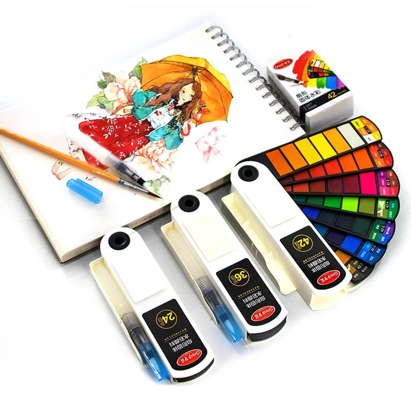 Watercolor Set Pigment Art Supplies