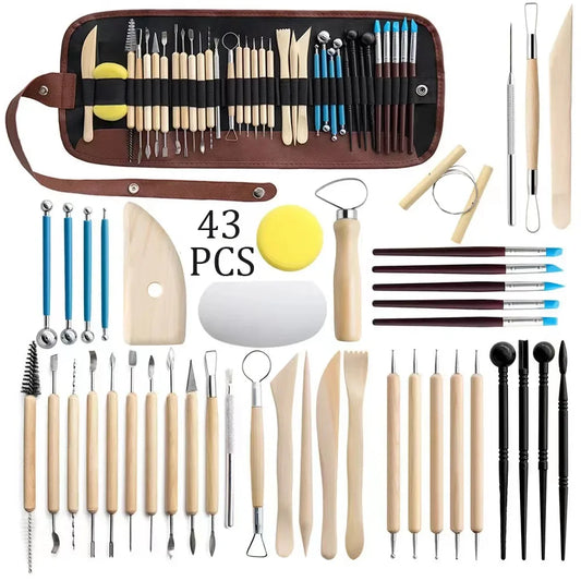 Pottery Clay Sculpting Tools Kit