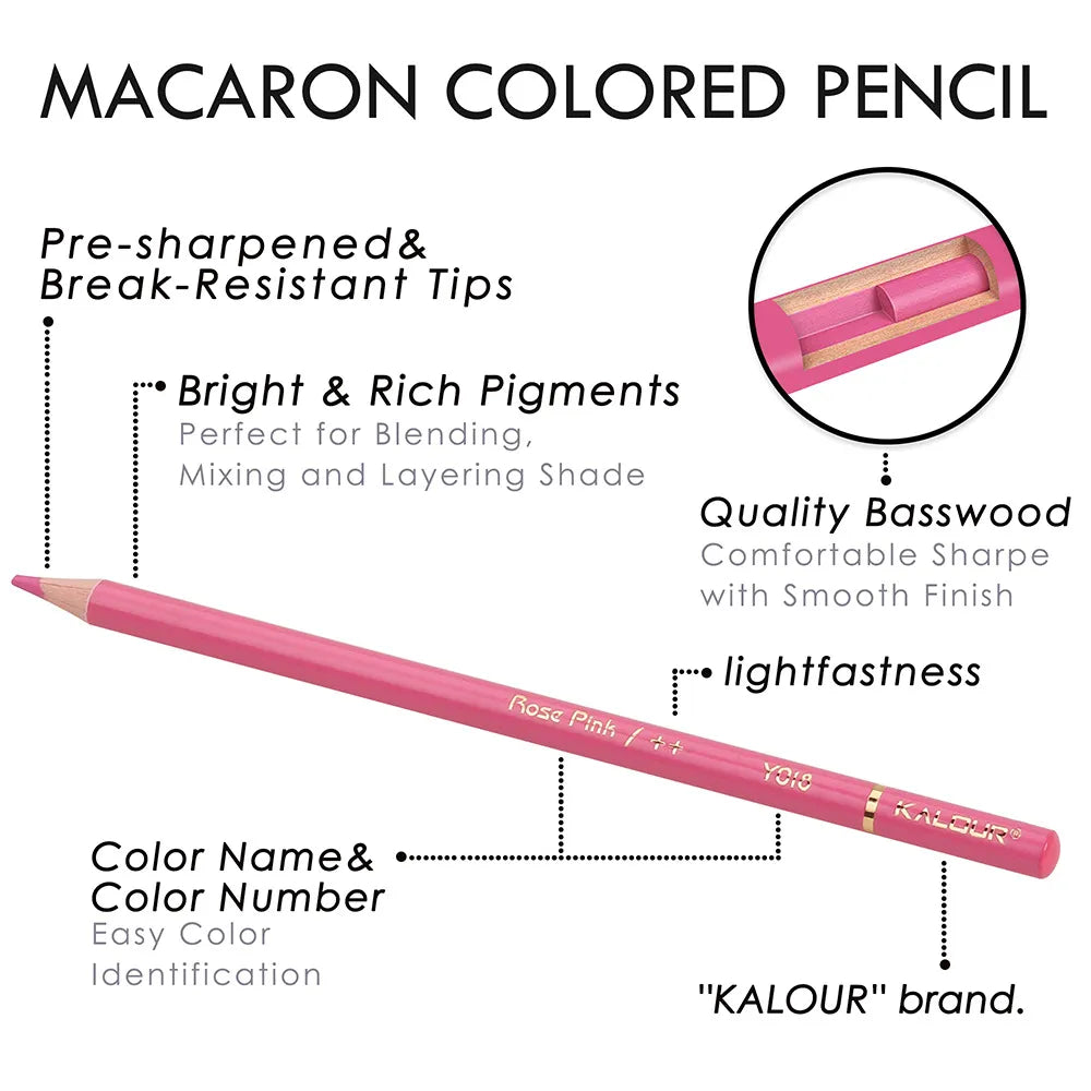 50 Colors Macaron Colored Pencil Set