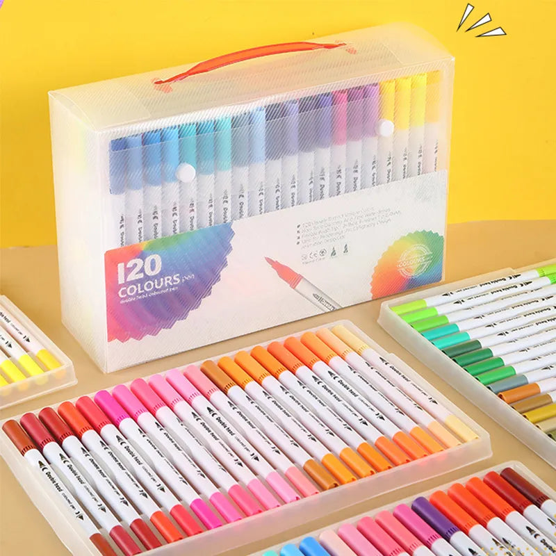 Watercolor Highlighter Calligraphy Pen Set