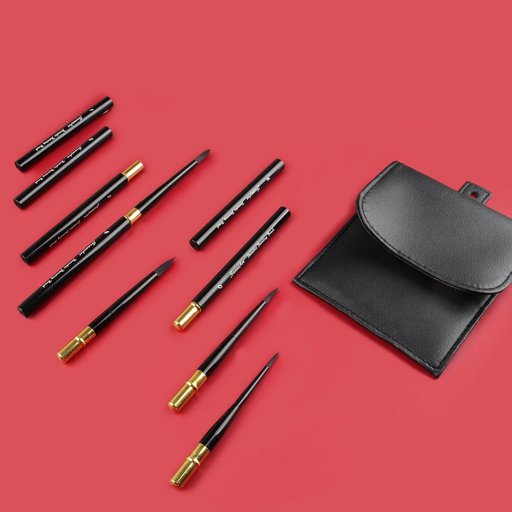 6pcs/Set With Pu Brush Bag