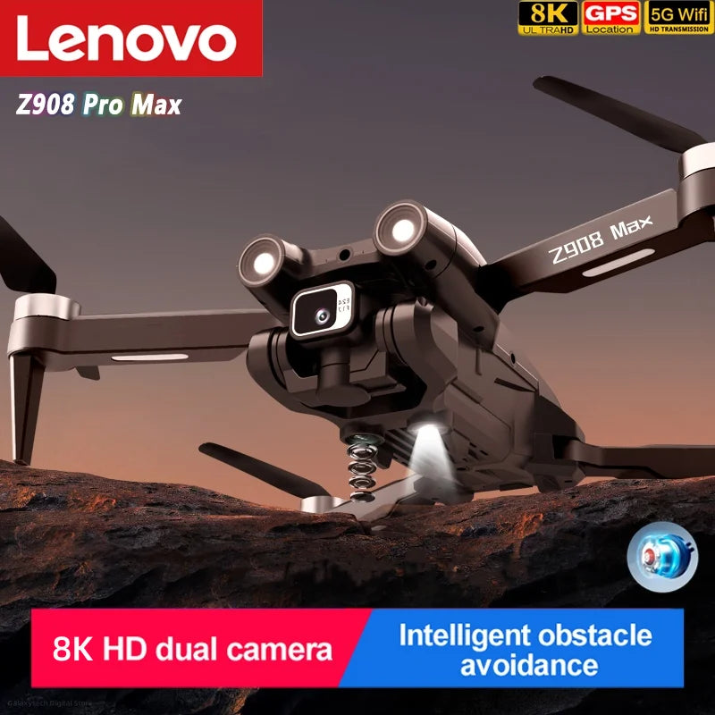 Lenovo Z908Pro Max Drone Professional 8K Dual HD Camera Aerial Photography Aircraft WiFi GPS