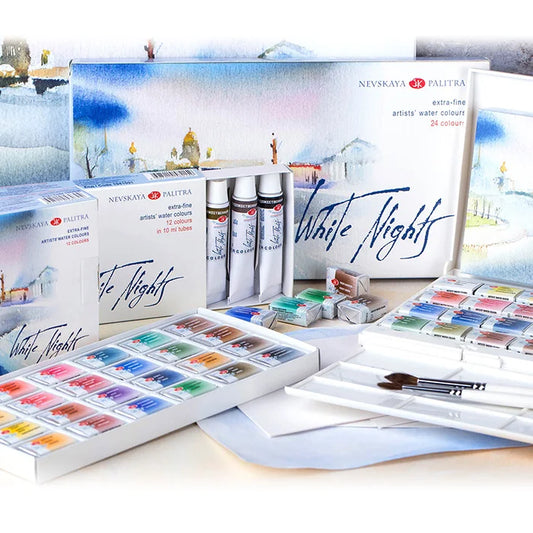 WHITE NIGHTS WATERCOLOR PROFESSIONAL Paint Set