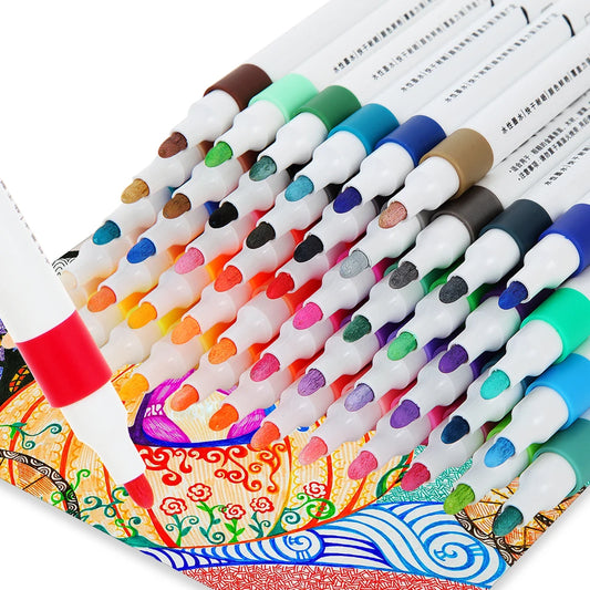 12-80 Colors Acrylic Markers Set