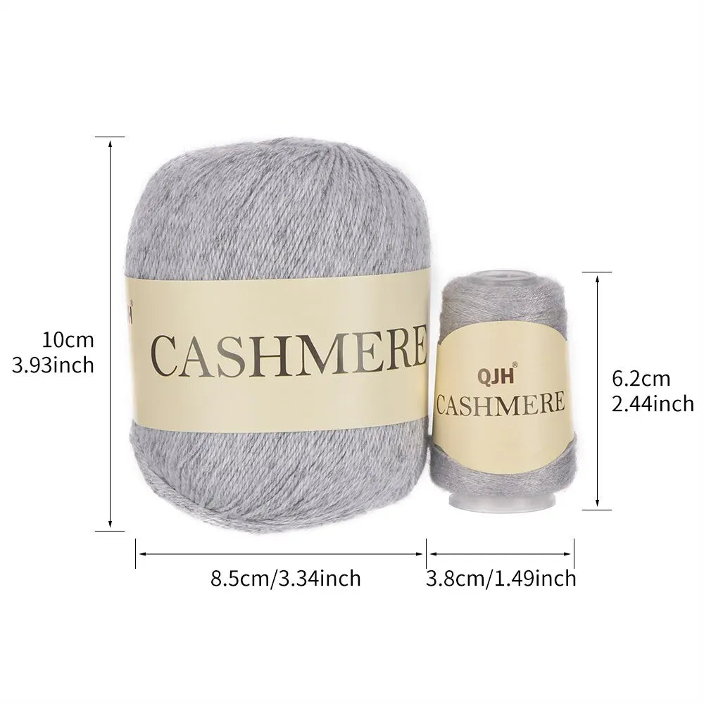 6pcs Handmade Knitted Cashmere Yarn