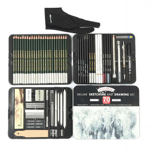 70Pieces Drawing Sketching Pencils Set