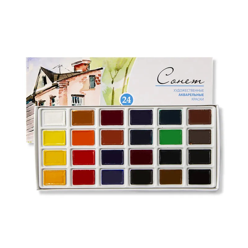 White Nights Sonnet Artists Watercolors Paint Set