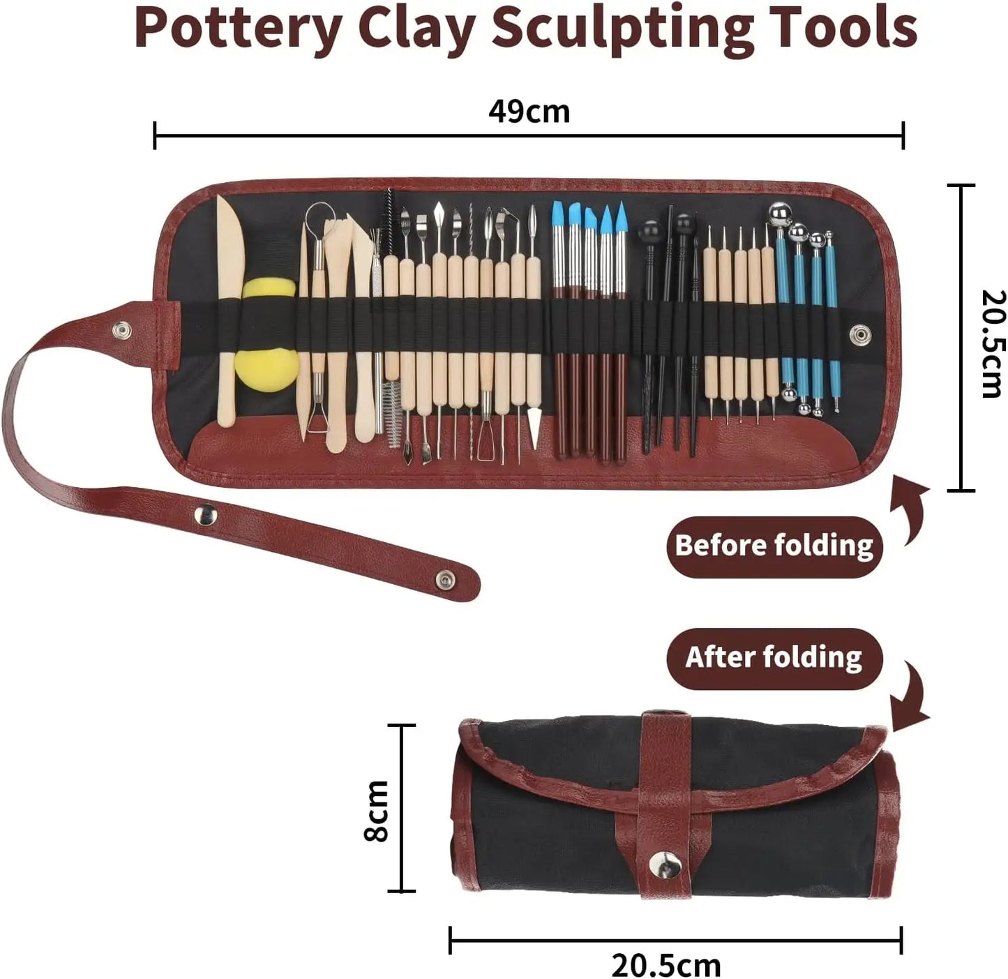 Pottery Clay Sculpting Tools Kit