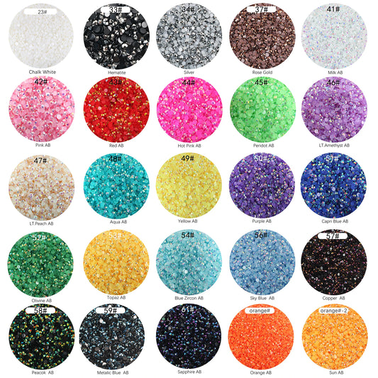 Big Pack Resin Rhinestone Flatbacks