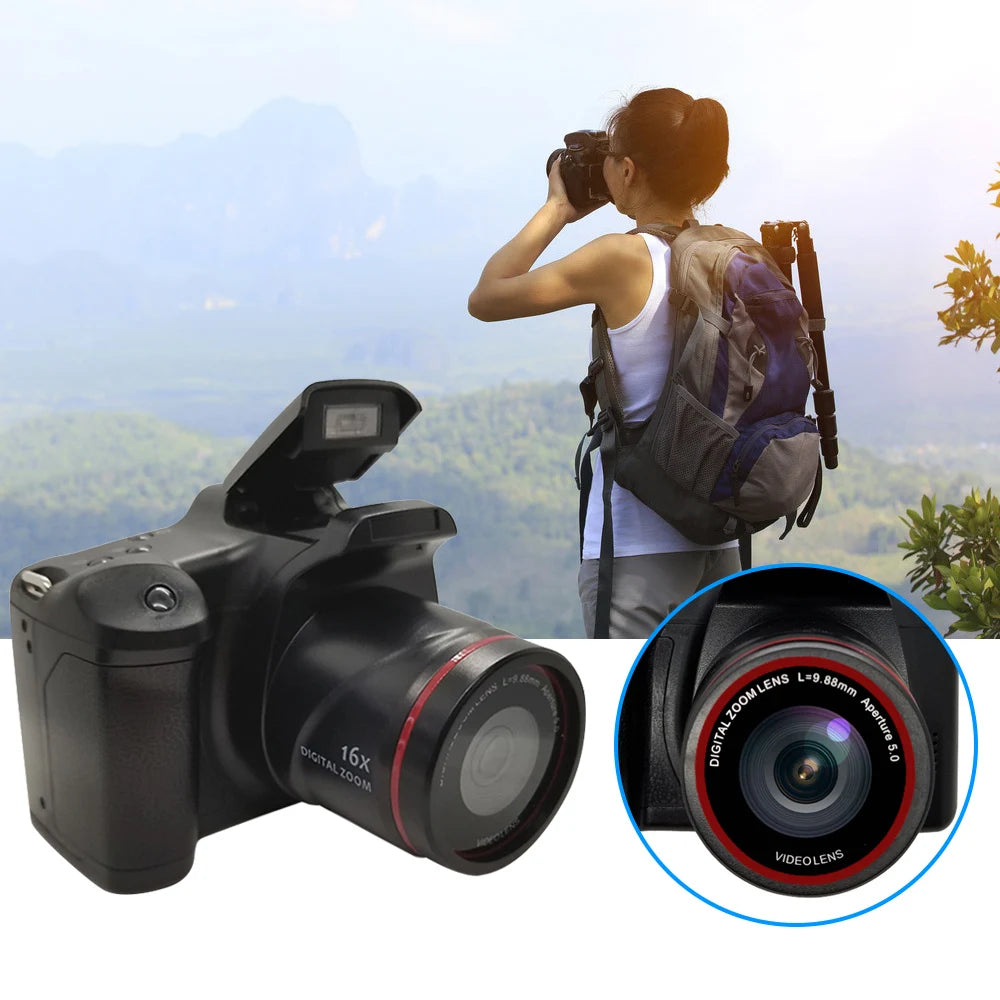 Digital Camera 16X Focus Zoom, Resolution 1920*1080 Supported SD Card 4 * AA Battery Powered