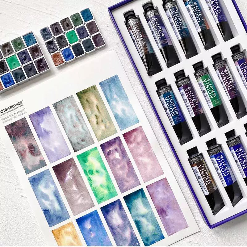 Mini 1/2ml Layered Watercolor Paint Sample