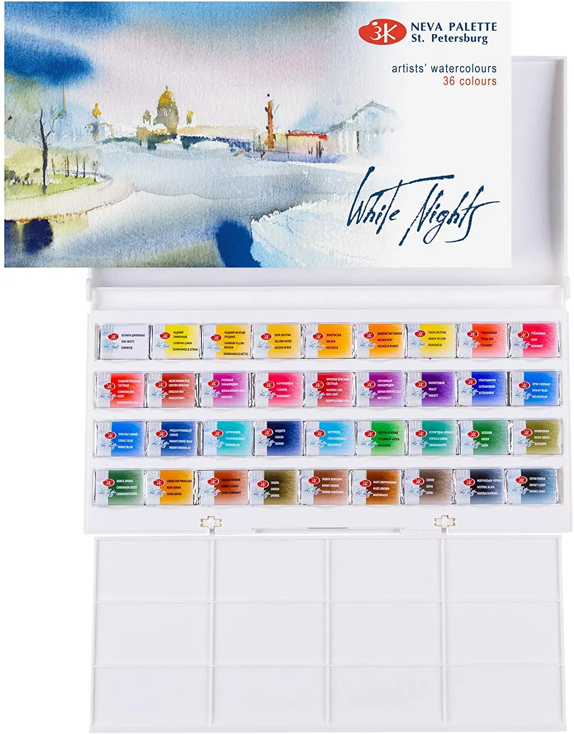 Russian White Nights Sonnet Artists Watercolour Paint Set