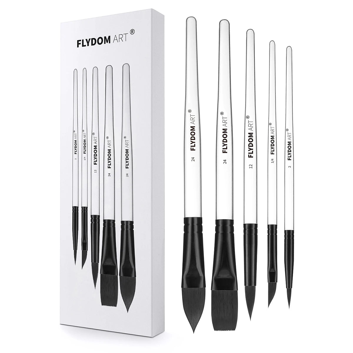 Professional Synthetic Squirrel Hair Watercolor Brushes Set